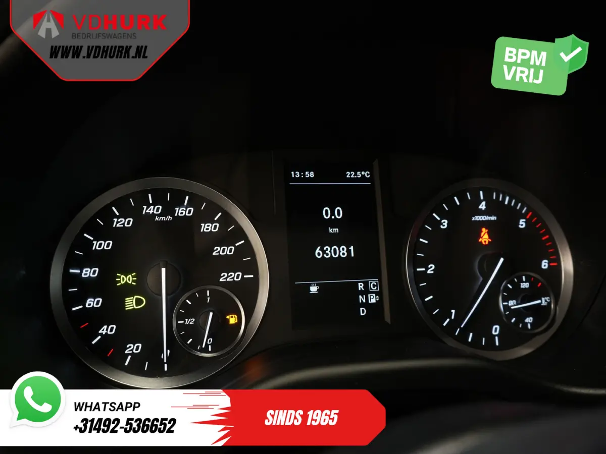 116 CDI Aut. L3 XL 270Gr.deuren/ Stoelverw./ Carplay/ Navi/ Camera/ PDC/ Cruise/ Airco
