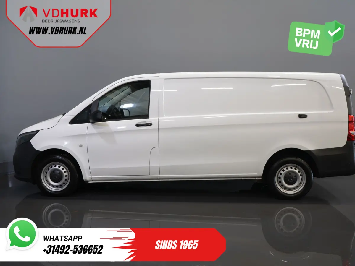 116 CDI Aut. L3 XL 270Gr.deuren/ Stoelverw./ Carplay/ Navi/ Camera/ PDC/ Cruise/ Airco