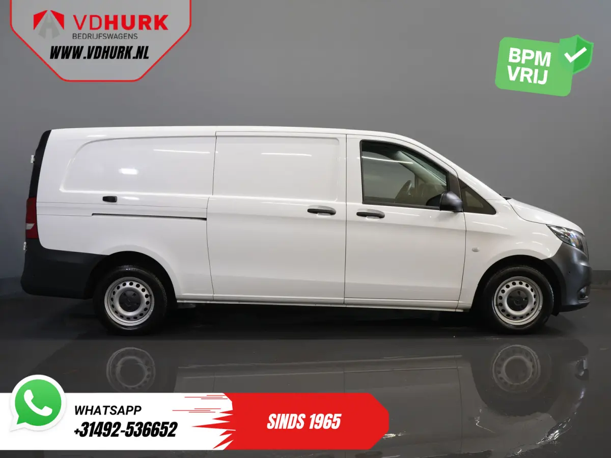116 CDI Aut. L3 XL 270Gr.deuren/ Stoelverw./ Carplay/ Navi/ Camera/ PDC/ Cruise/ Airco