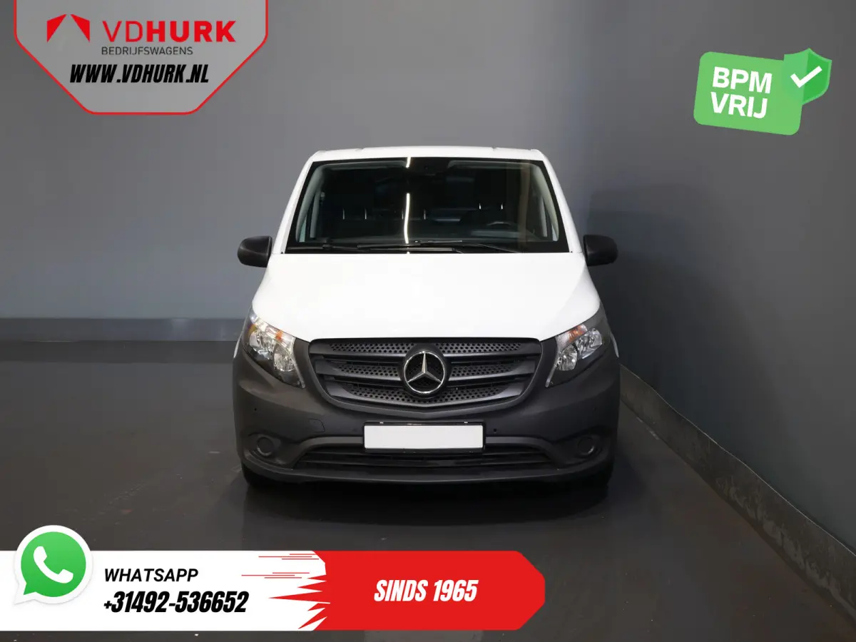 116 CDI Aut. L3 XL 270Gr.deuren/ Stoelverw./ Carplay/ Navi/ Camera/ PDC/ Cruise/ Airco