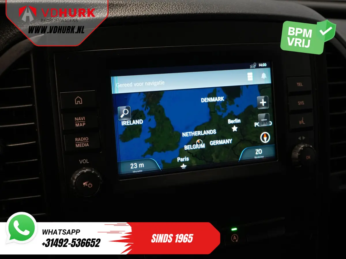 116 CDI Aut. L3 XL 270Gr.deuren/ Stoelverw./ Carplay/ Navi/ Camera/ PDC/ Cruise/ Airco
