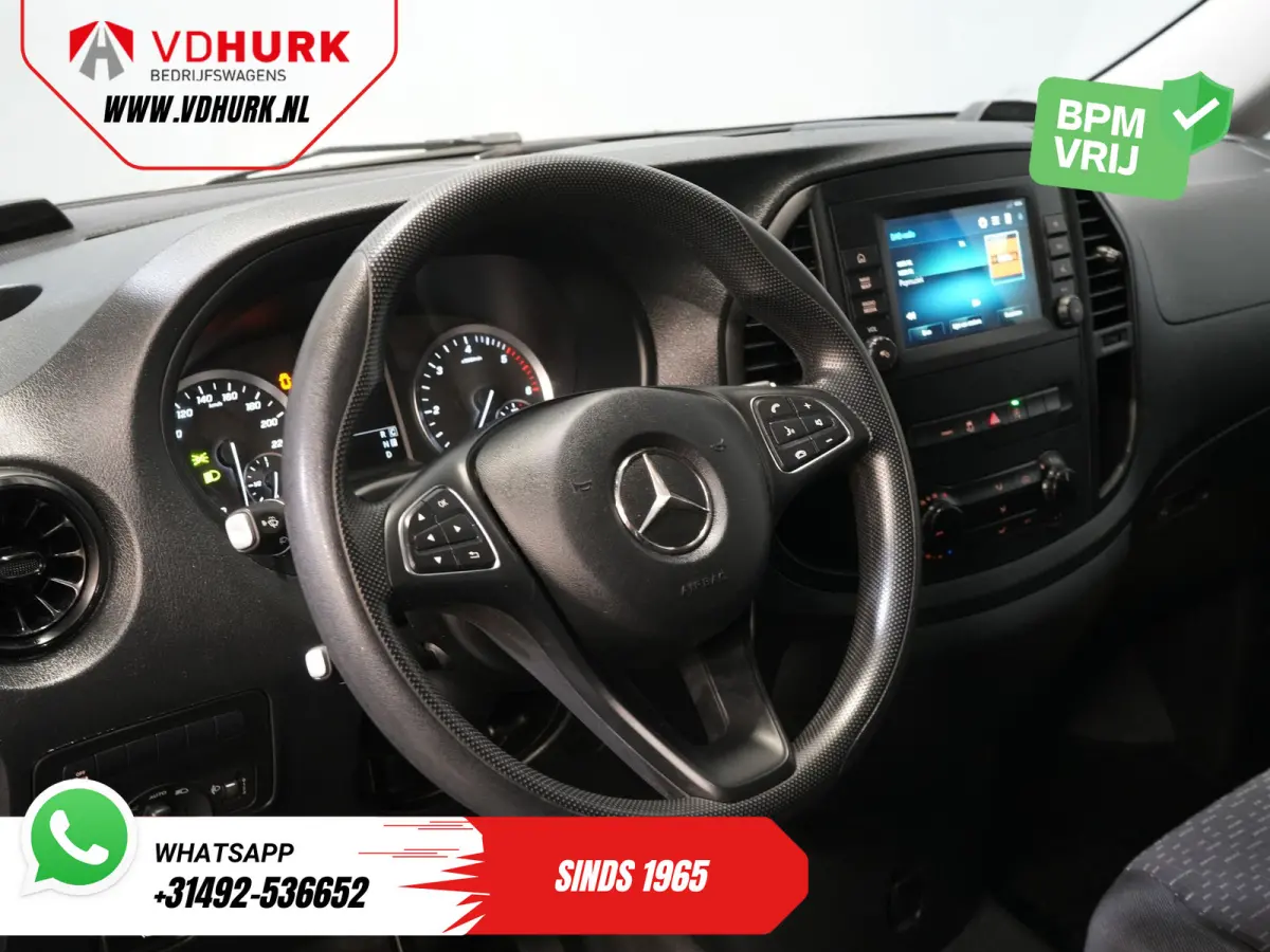 116 CDI Aut. L3 XL 270Gr.deuren/ Stoelverw./ Carplay/ Navi/ Camera/ PDC/ Cruise/ Airco