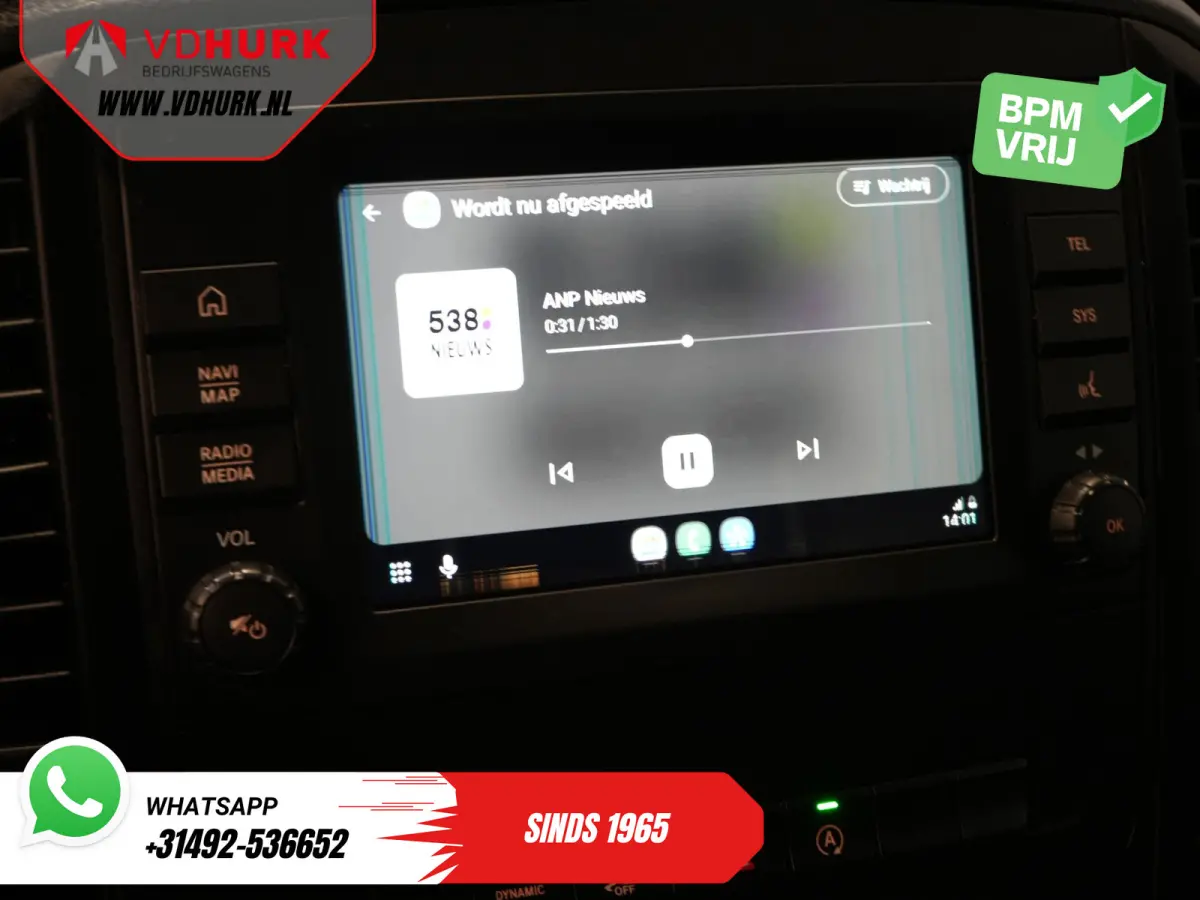 116 CDI Aut. L3 XL 270Gr.deuren/ Stoelverw./ Carplay/ Navi/ Camera/ PDC/ Cruise/ Airco