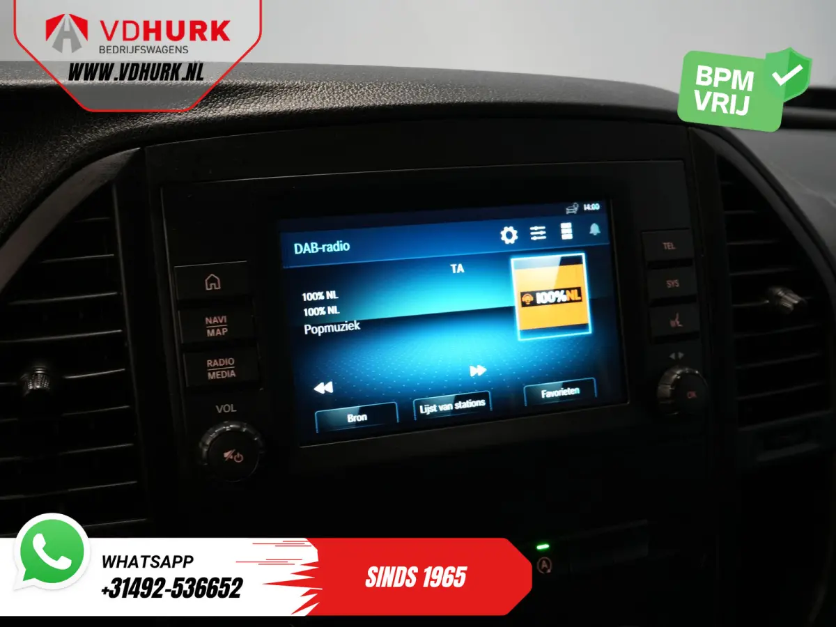 116 CDI Aut. L3 XL 270Gr.deuren/ Stoelverw./ Carplay/ Navi/ Camera/ PDC/ Cruise/ Airco