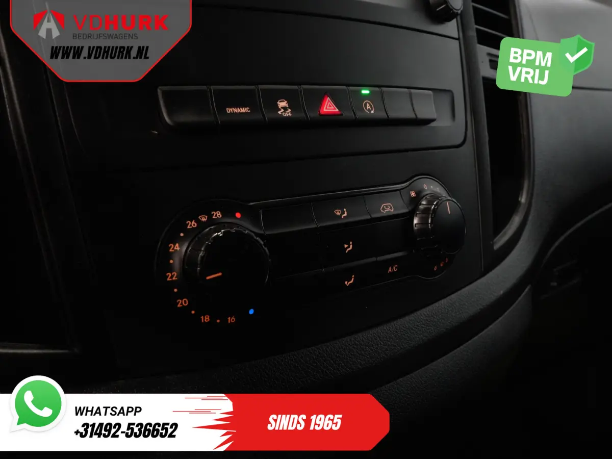 116 CDI Aut. L3 XL 270Gr.deuren/ Stoelverw./ Carplay/ Navi/ Camera/ PDC/ Cruise/ Airco