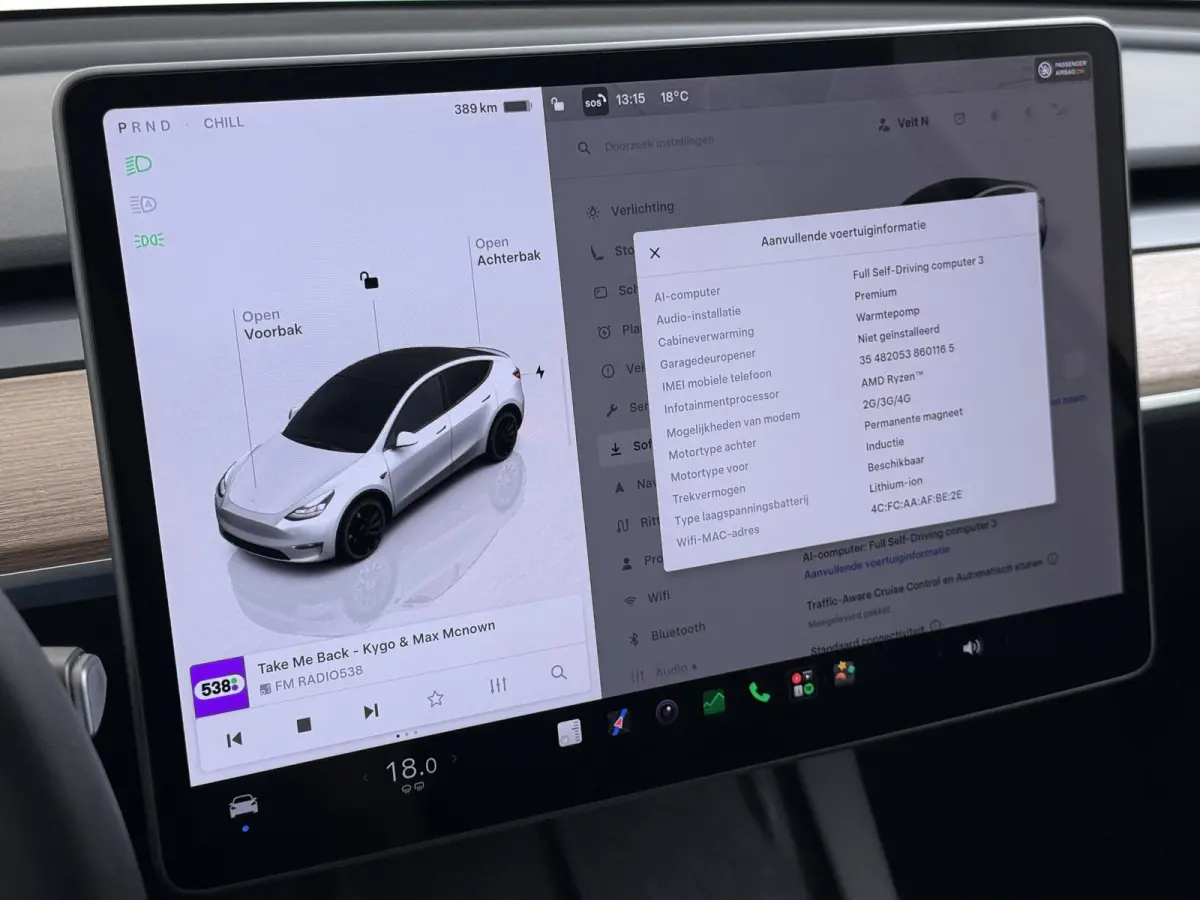 Performance AWD 75 kWh VAN:43.900,- VOOR:40.877,- UW HERFSTVOORDEEL:3.023,- SOH 94% | AFN. TREKHAAK | 21 INCH TURBINE VELGEN | TESLA GARANTIE T/M 01-2028 OF 80.000 KM | ACCU & AANDRIJFLIJN G