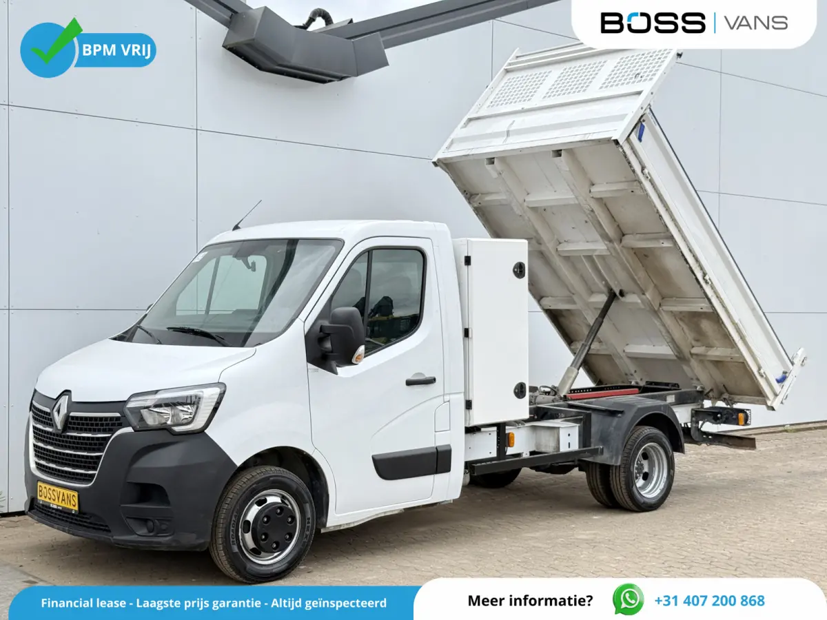 2.3 DCI 130PK Kipper Dubbellucht Kist 3,5t Trekhaak Airco Cruise Control Tipper Benne