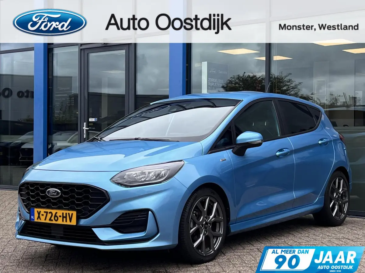 1.0 EcoBoost Hybrid ST-Line 125PK Cruise Carplay-Navi Climate Parkeersensoren Achter 17'' Velgen Privacy Glass *Sportief*