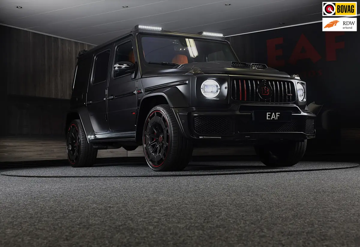 63 Edition 1 BRABUS UITVOERING / Mat Zwart / Acc / Dode Hoek / Leder / Open Dak / 360 Camera / 24 Inch