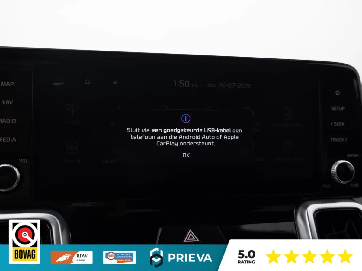 1.6 T-GDI Plug-in Hybrid Platinum 4WD | Panorama | Nappa Leder | 360° Camera | BOSE | 266 PK | Trekgewicht 1.500 kg