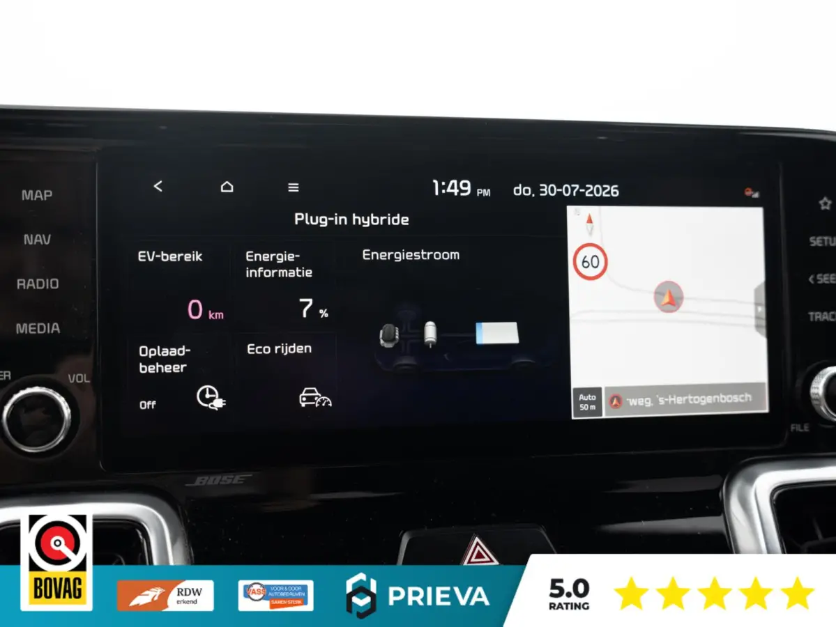 1.6 T-GDI Plug-in Hybrid Platinum 4WD | Panorama | Nappa Leder | 360° Camera | BOSE | 266 PK | Trekgewicht 1.500 kg
