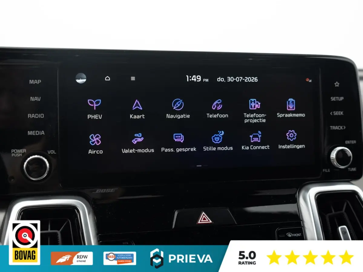 1.6 T-GDI Plug-in Hybrid Platinum 4WD | Panorama | Nappa Leder | 360° Camera | BOSE | 266 PK | Trekgewicht 1.500 kg