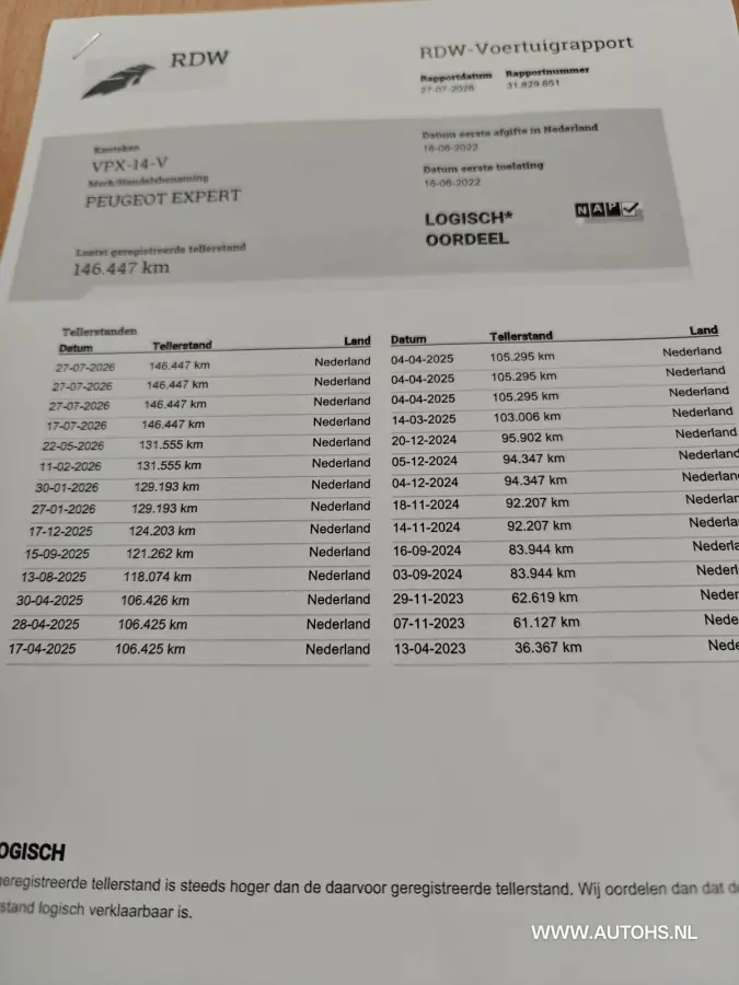 1.5 BlueHDI 100 Long Premium , Extra lang , Euro 6 , 1e Eig. cruise , camera , Apk april 2027, Pracht bus.