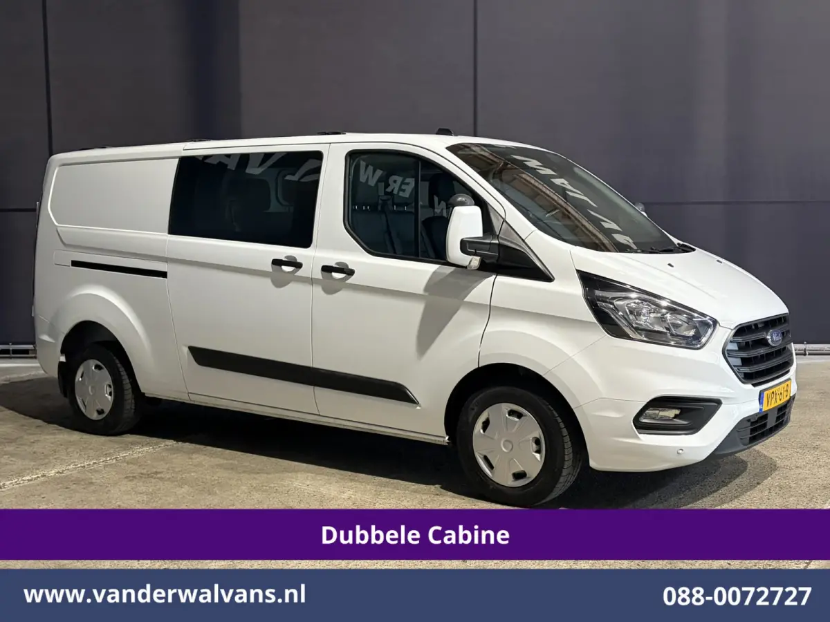 2.0 TDCI 130pk L2H1 Dubbele Cabine Euro6 Airco | 6-Zits | Apple Carplay | LED | Cruisecontrol 2800kg trekhaak, Stoelverwarming, Verwarmde voorruit, Parkeersensoren