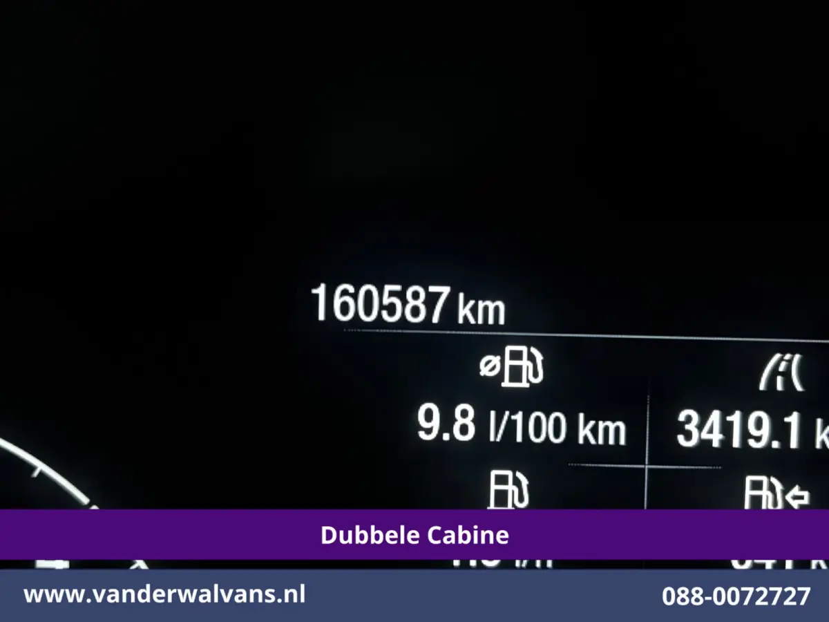 2.0 TDCI 130pk L2H1 Dubbele Cabine Euro6 Airco | 6-Zits | Apple Carplay | LED | Cruisecontrol 2800kg trekhaak, Stoelverwarming, Verwarmde voorruit, Parkeersensoren