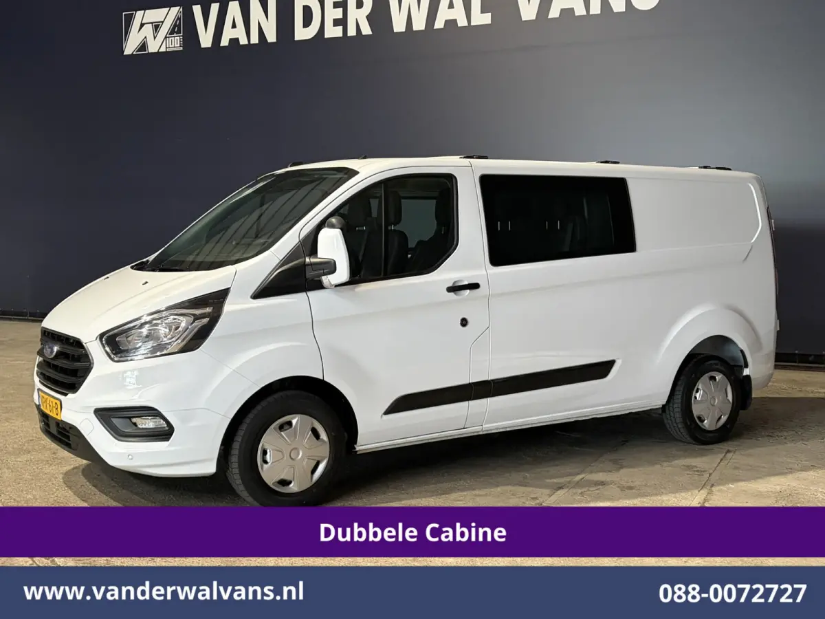 2.0 TDCI 130pk L2H1 Dubbele Cabine Euro6 Airco | 6-Zits | Apple Carplay | LED | Cruisecontrol 2800kg trekhaak, Stoelverwarming, Verwarmde voorruit, Parkeersensoren