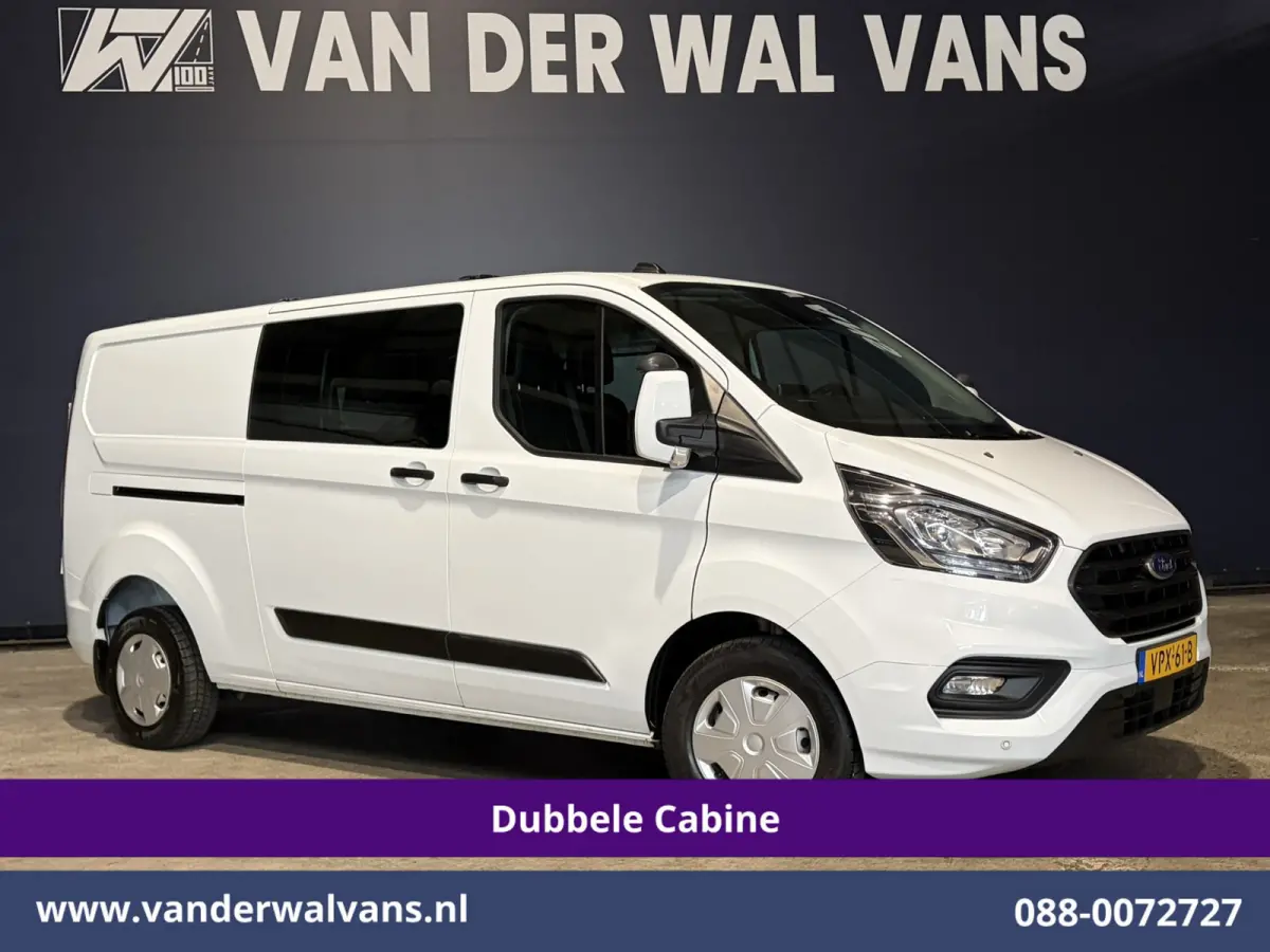 2.0 TDCI 130pk L2H1 Dubbele Cabine Euro6 Airco | 6-Zits | Apple Carplay | LED | Cruisecontrol 2800kg trekhaak, Stoelverwarming, Verwarmde voorruit, Parkeersensoren