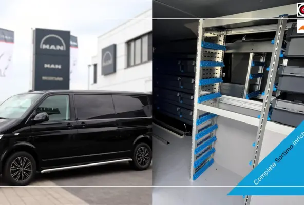 150 pk DSG Comfortline, Complete Sortimo inrichting, 17 LMV, bumpers en spiegels in kleur, omvormer