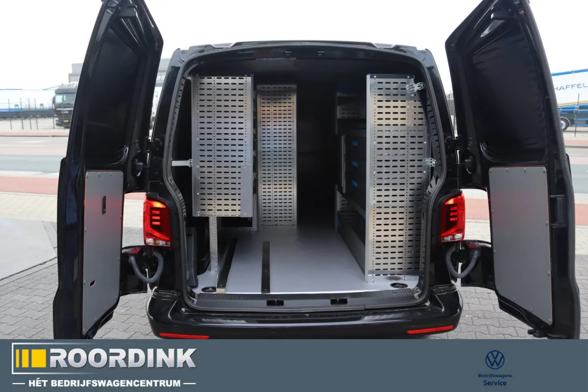 TRANSPORTER 150 pk DSG L2, Complete Sortimo inrichting, 20" LMV, sidebars, alles in kleur, standkachel etc