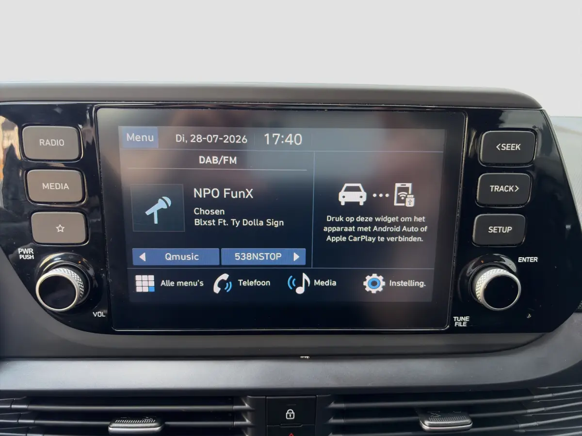 1.0 T-GDI 100pk Comfort | Camera | Carplay | Airco | 16-inch Velgen | Cruise control | Middenarmsteun | DAB | BLIS | Parkeersensoren