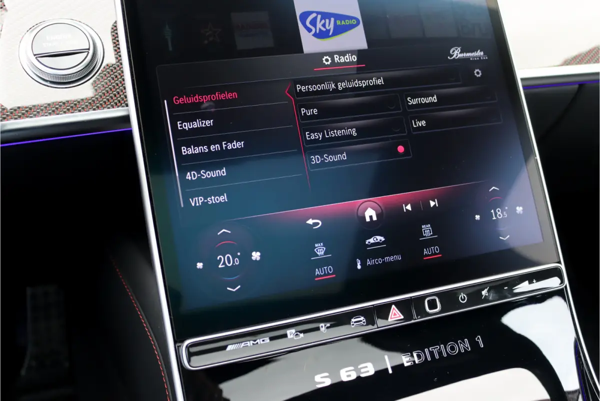 AMG 63 S E Performance 'Edition 1' | 802pk | Achterasbesturing | Keramisch | Distronic+ | Chauffeurspakket | Entertainmentpakket Achter | Stoelventilatie V+A | Vlakkenverwarming | Zonwerings