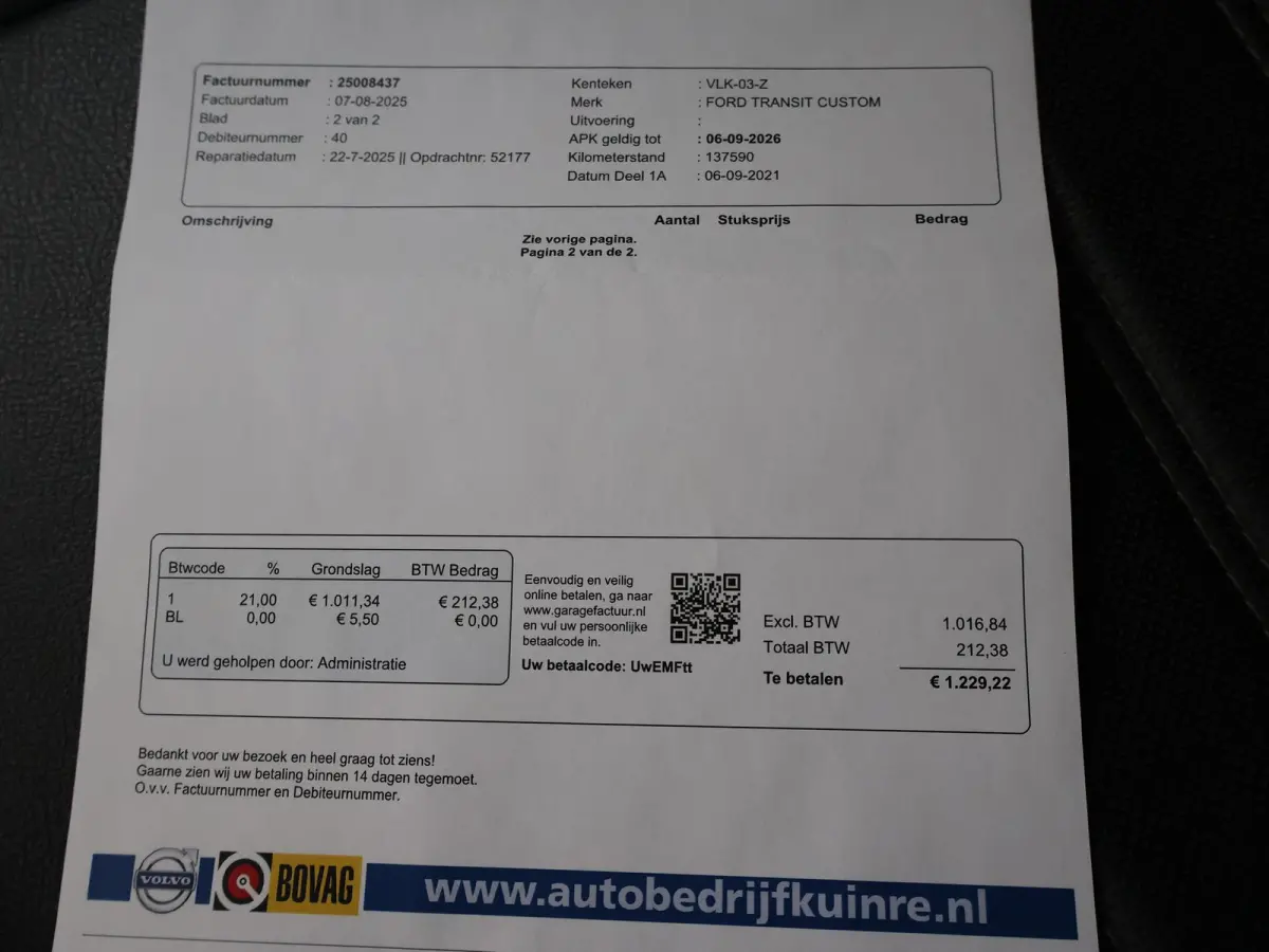 340 2.0 TDCI L2H1 170 PK DUBBEL CAB AUT. + CARPLAY | TREKHAAK | CAMERA | STOELVERW.