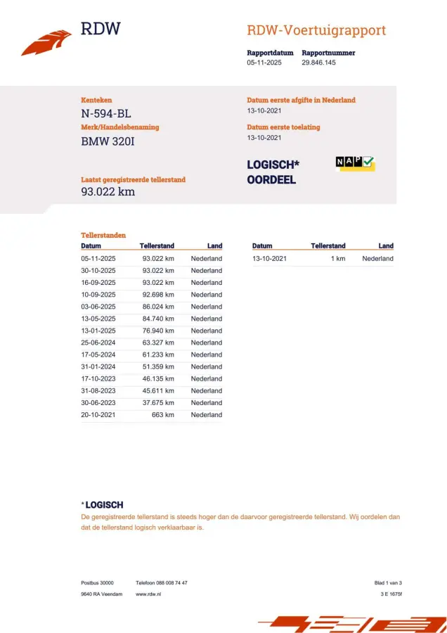 320i Business Edition 1e-Eig. & Dealer-Onderh. BOVAG-Garantie. NL-Auto.