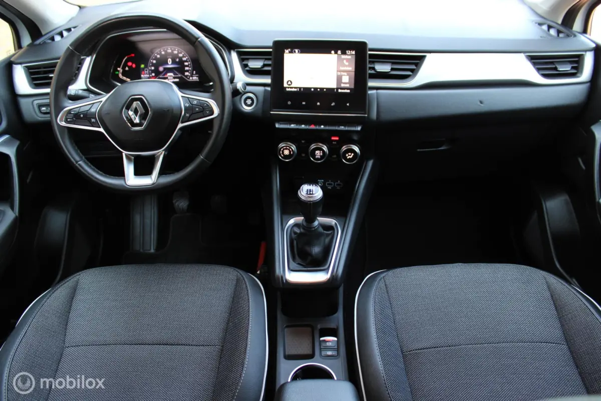 1.0 TCe 90 Intens, Wit metallic, Zwart dak, Donker glas, Navi, Clima, Stoelverwarming, Trekhaak, Pdc voor + achter + camera