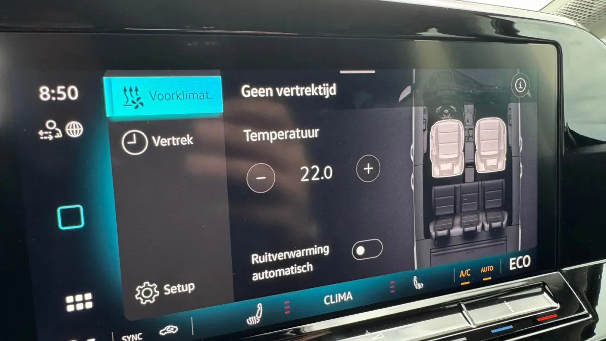 Life Maxi 1.5 eTSI eHybrid 19,7 kWh DSG Automaat 7 persoons | Navi by APP | Camera | Airco voor en achter | Stoelverwarming v | Adaptive Cruise | 17'' LMV