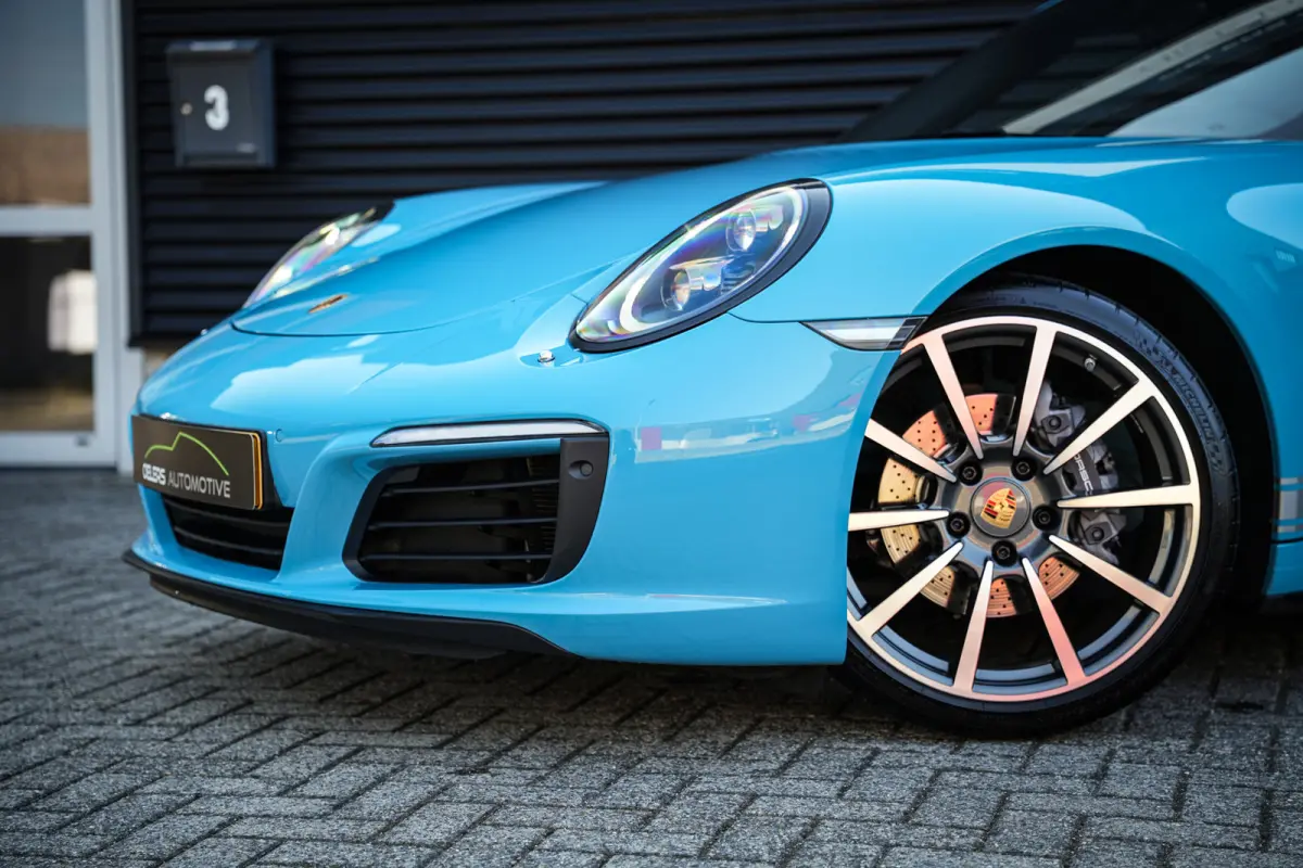 991.2 3.0 4 | Miami Blue | Sportchrono | Stoelventilatie | Leder | CarPlay | Camera | Uniek! |