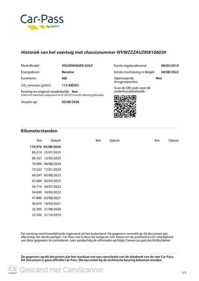 7.5 1.5 TSI Join model met 130 pk | Camera