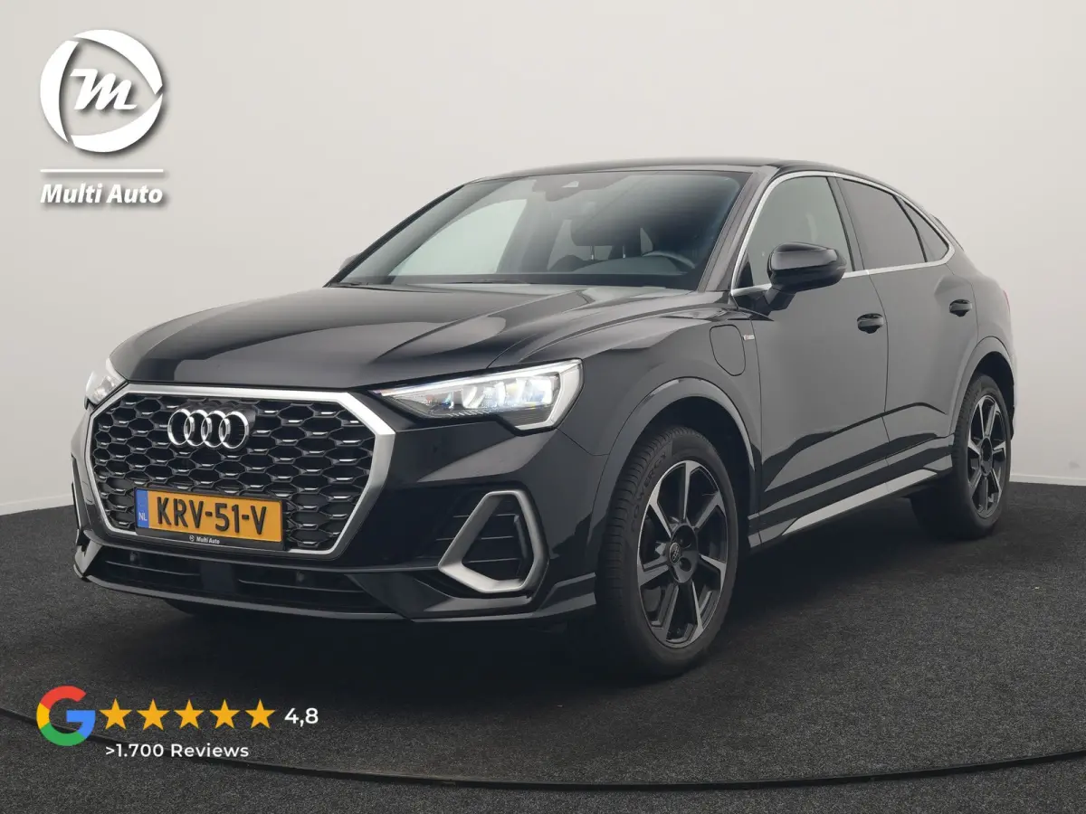45 TFSI e 2x S Line PHEV 245pk Dealer O.H. | Trekhaak Af Fabriek | Blis | Sportstoelen Verwarmd | Apple Carplay | Sfeerverlichting | Navigatie | DAB | 19"L.M | Virtual | Plug In Hybrid |
