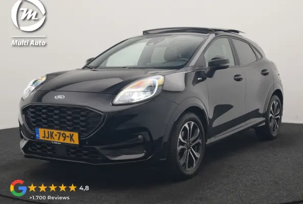 1.0 EcoBoost ST-Line X 155pk Dealer O.H | Trekhaak Afn. | Panodak | Adaptive Cruise | Bang & Olufsen | Camera | Sportstoelen & Stuur Verwarmd | Keyless | Virtual | Navigatie | DAB | 17"L.M |