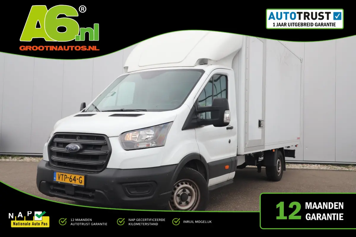 350 2.0 TDCI L5H1 Ambiente Skeletal 129PK Bakwagen Meubelbak Spouwmuurisolatie Inrichting bakwagen Airco Radio Bluetooth