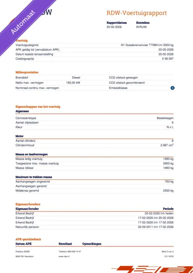 Bestel 122 CDI 320 Lang Editiona|V6|1ste eig|