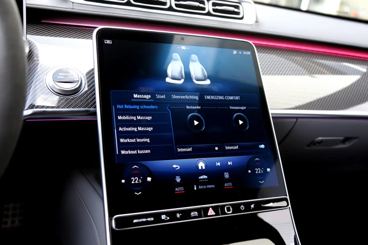 AMG 63 S E Performance 802PK Lang*BTW*Business Class pakket!/Carbon/Chauffeurspakket/Act. Sfeer/4D Burmester/Digital Light/Softclose/Achterasbest./Airmatic/Massage V+A/Stoelverw.V+A/Stoelkoe