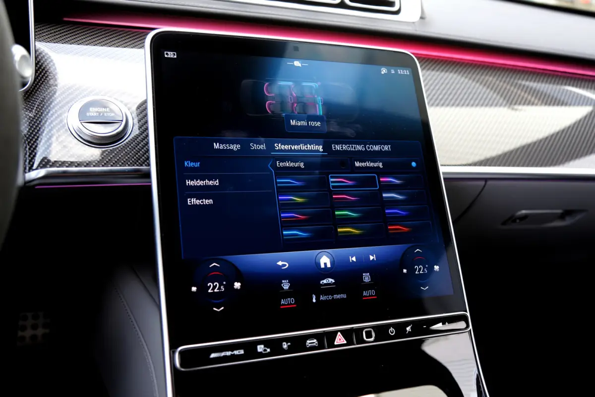 AMG 63 S E Performance 802PK Lang*BTW*Business Class pakket!/Carbon/Chauffeurspakket/Act. Sfeer/4D Burmester/Digital Light/Softclose/Achterasbest./Airmatic/Massage V+A/Stoelverw.V+A/Stoelkoe