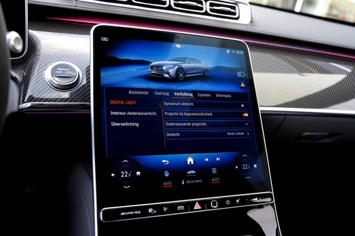 AMG 63 S E Performance 802PK Lang*BTW*Business Class pakket!/Carbon/Chauffeurspakket/Act. Sfeer/4D Burmester/Digital Light/Softclose/Achterasbest./Airmatic/Massage V+A/Stoelverw.V+A/Stoelkoe