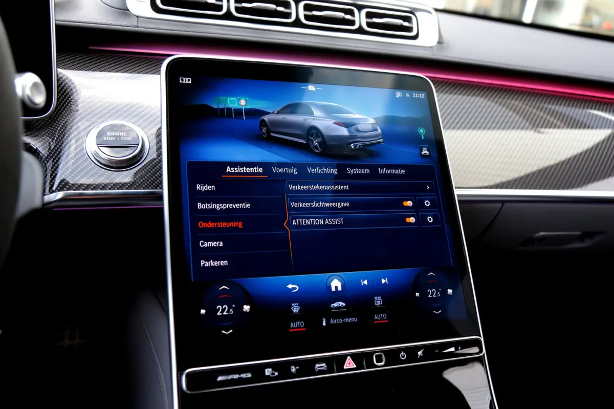 AMG 63 S E Performance 802PK Lang*BTW*Business Class pakket!/Carbon/Chauffeurspakket/Act. Sfeer/4D Burmester/Digital Light/Softclose/Achterasbest./Airmatic/Massage V+A/Stoelverw.V+A/Stoelkoe