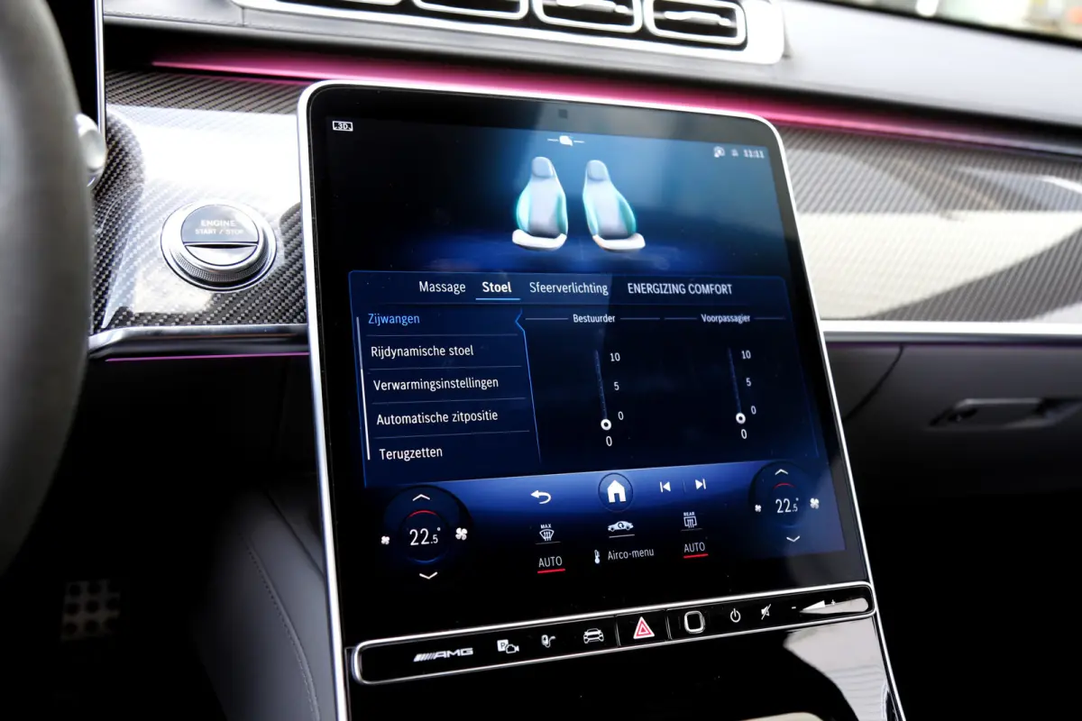 AMG 63 S E Performance 802PK Lang*BTW*Business Class pakket!/Carbon/Chauffeurspakket/Act. Sfeer/4D Burmester/Digital Light/Softclose/Achterasbest./Airmatic/Massage V+A/Stoelverw.V+A/Stoelkoe