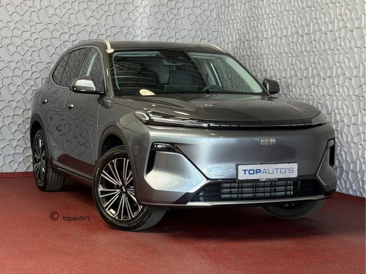 MAX+ PHEV LONG RANGE NIEUWE AUTO | 29,8 kWh ACCU | 136 KM WLTP | PANORAMADAK | STOELVERWARMING/KOELING | LEER | MET MASSAGE Geely Wijchen