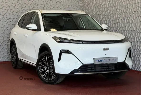 MAX+ PHEV LONG RANGE NIEUWE AUTO | 29,8 kWh ACCU | 136 KM WLTP | PANORAMADAK | STOELVERWARMING/KOELING | LEER | MET MASSAGE Geely Wijchen