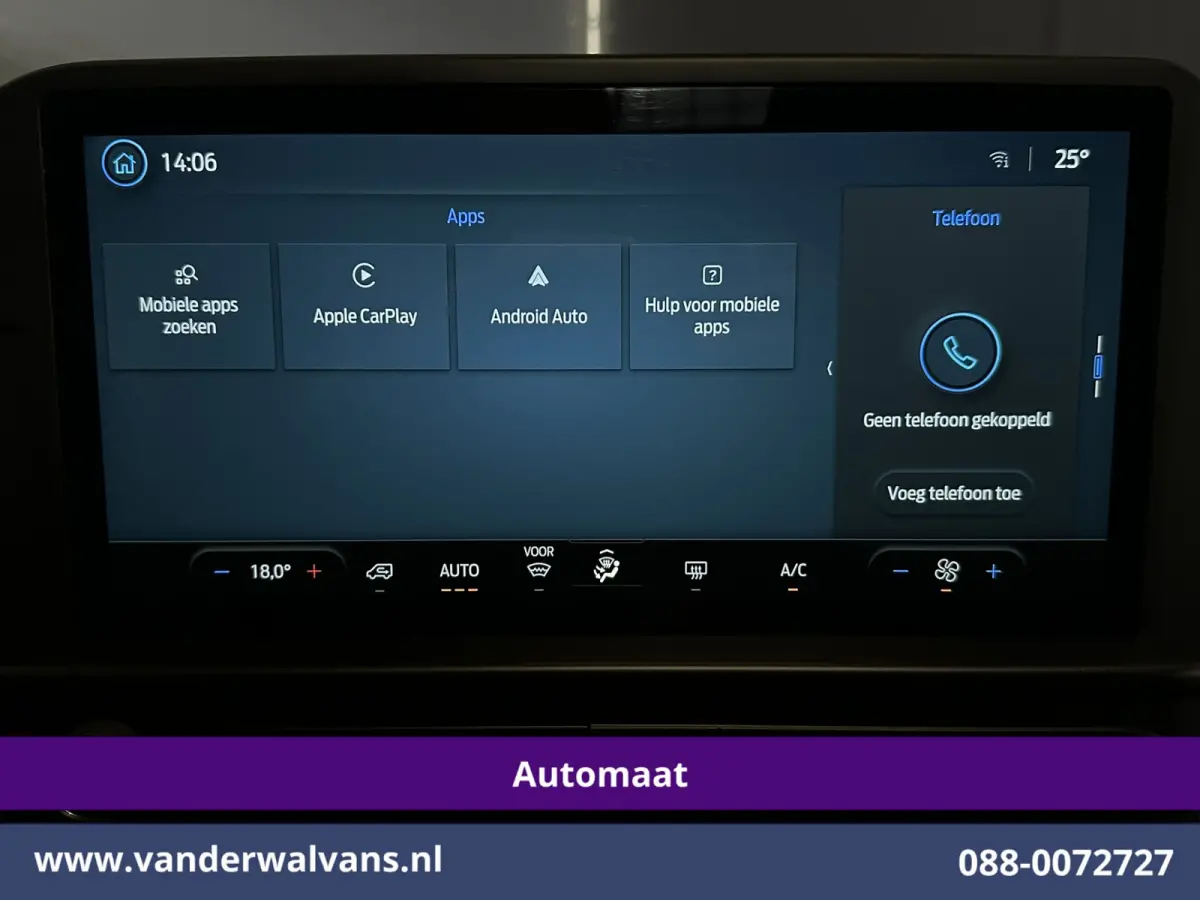 2.0 TDCI 136pk Automaat L1H1 Euro6 Airco | Camera | Apple Carplay | Cruisecontrol | LED | 2740kg trekhaak Android Auto, Parkeersensoren, Verwarmde voorruit, Bijrijdersbank