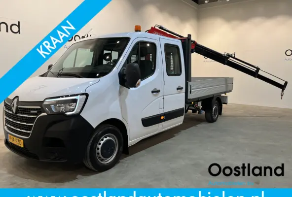2.3 dCi 145 PK L3 Open Laadbak / Fassi Kraan / Euro 6 / Airco / Trekhaak / Cruise Control / 3-Zits / 20.200 KM !!
