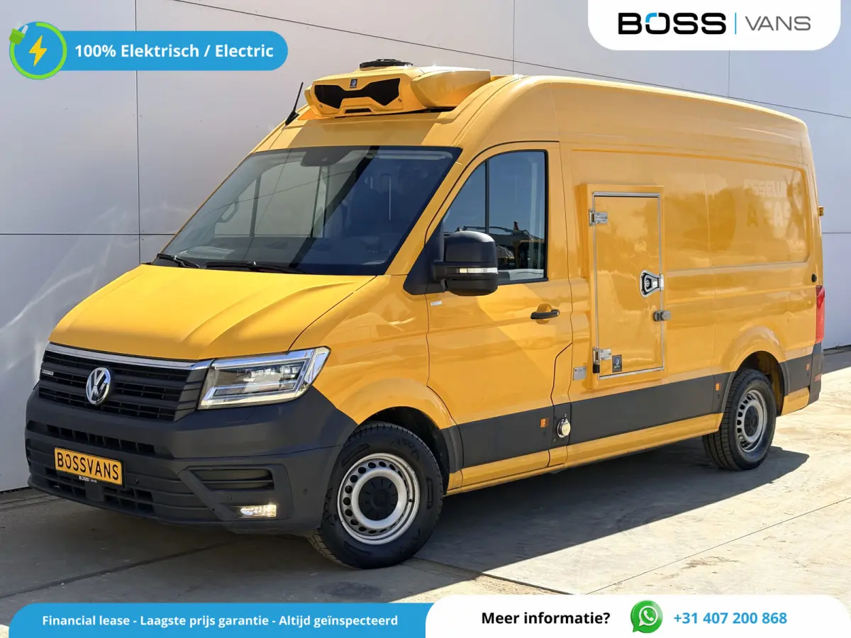 e-Crafter 36kWh 136PK Elektrisch Koelwagen Zanotti Nachtkoeling LED Climate Control Cruise Control Carplay Camera Parkeersensoren 360° Frigo Koeler Kühlwagen Night Cooling