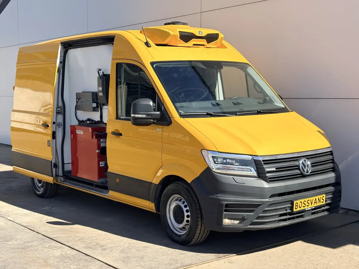 e-Crafter 36kWh 136PK Elektrisch Koelwagen Zanotti Nachtkoeling LED Climate Control Cruise Control Carplay Camera Parkeersensoren 360° Frigo Koeler Kühlwagen Night Cooling
