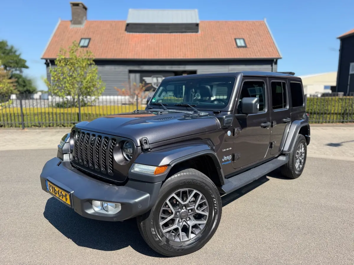 Jeep Wrangler 380 Unlimited/Sahara 2.0 PHEV Softtop AWD 4x4 Leer Navi Led-Xenon
