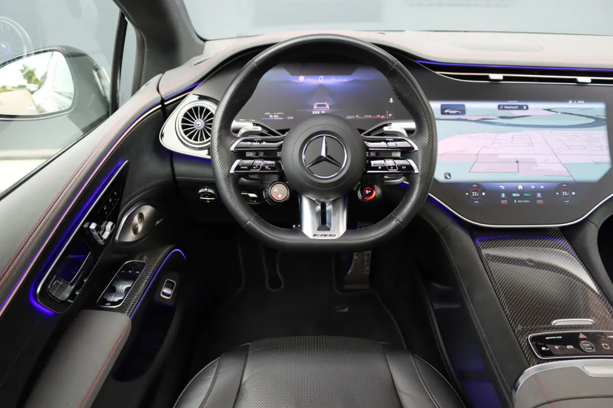 AMG 53 4MATIC+ 108 kWh | Manufaktur | Keramisch | Achterasbesturing | Hyperscreen | Carbon | HUD | Massage | Verwarmd Stuurwiel | Stoelventilatie | Luchtvering |