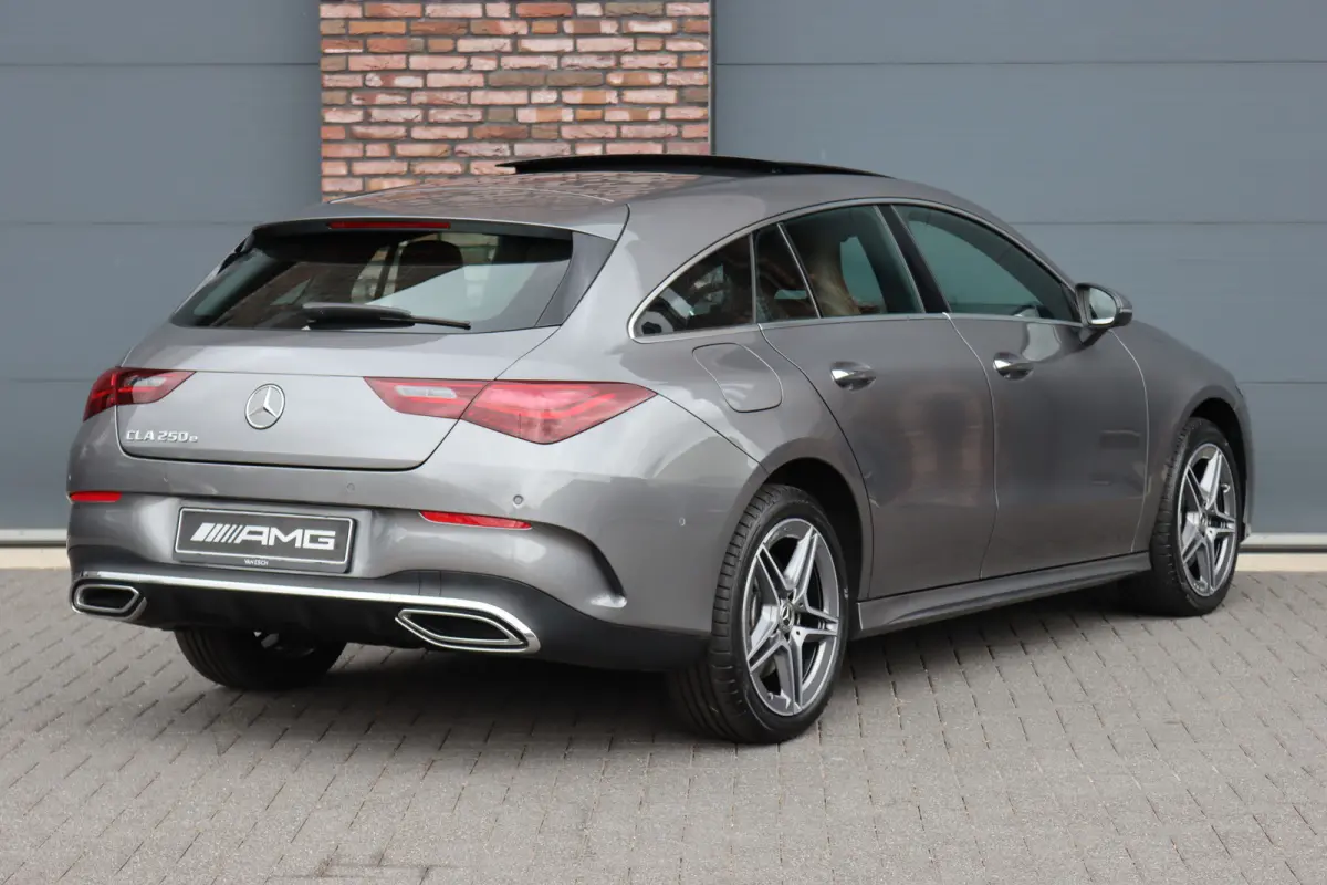 250 e AMG Line | Memory | Distronic | Panoramadak | Keyless Go | Verwarmd Stuurwiel | Camera | Sfeerverlichting |