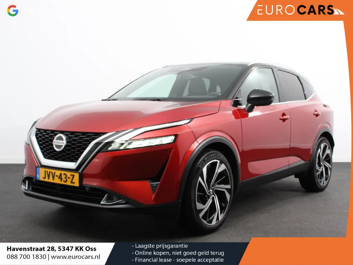 1.3 MHEV Xtronic Tekna Plus Navigatie Climate control Head up leder LMV Camera 360 Panorama dak Electrisch bedienbare achterklep